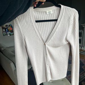 Aritzia blush cardigan